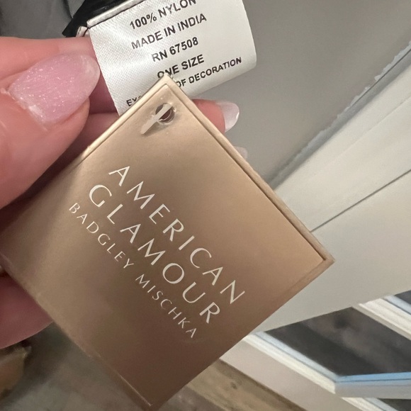 Badgley Mischka Sheer Black Wrap - Picture 5 of 8